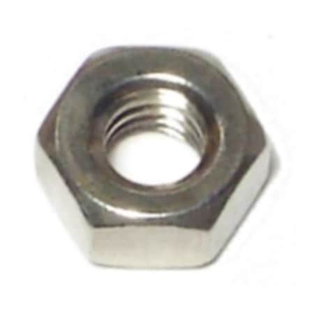 Midwest Fastener Hex Nut, 1/4"-20, 18-8 Stainless Steel, Not Graded, 30 PK 63761